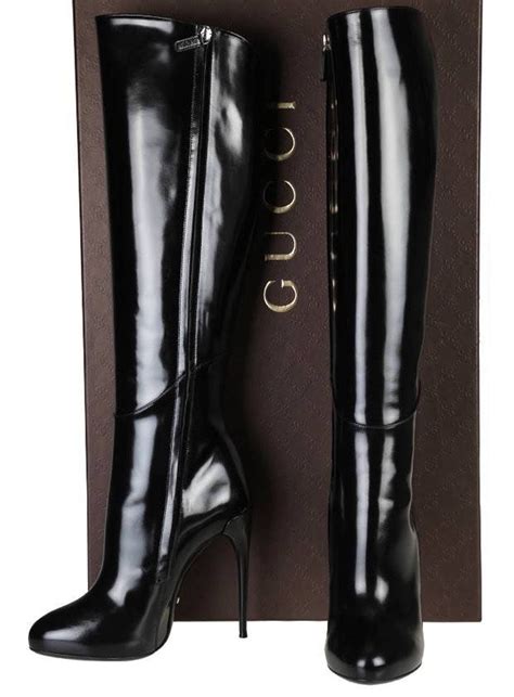 gucci calf boots|Gucci high heel boots.